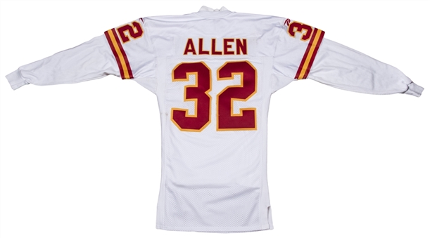 1997 Marcus Allen Game Used Kansas City Chiefs Road Jersey with White Undershirt 
